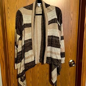 Gold and brown petite cardigan
